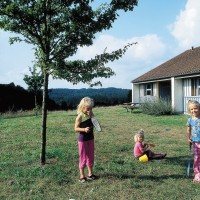 Kinderen in de tuin